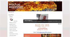 Desktop Screenshot of pfeilflugbogensport.de