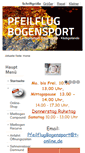 Mobile Screenshot of pfeilflugbogensport.de